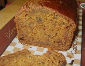 Pain d'épices aux carottes et au potiron