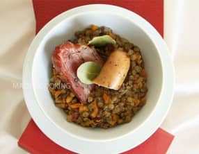 Petit salé aux lentilles