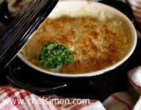 Gratin de poisson au Noilly