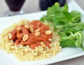 Grillades de porc sauce cacahuète