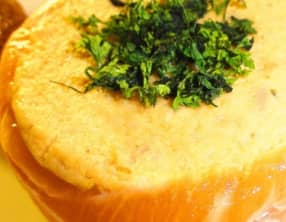 Médaillon de saumon et brisures de truffes