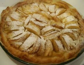 Tarte aux pommes Grany Smith et Royal Gala crème de mascarpone et cannelle