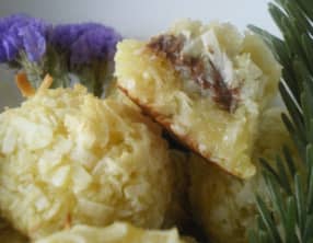 Rochers coco coeur chocolat