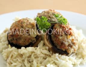 Champignons farcis à la viande