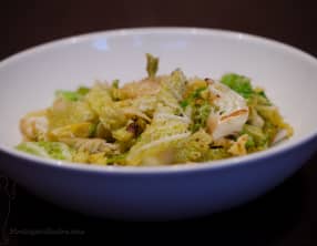 Sauté de chou en lanières