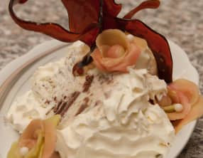 Rocher glacé sur son lit gourmand