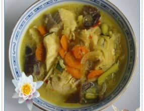 Soupe de Poisson au Curry et Lait de Coco