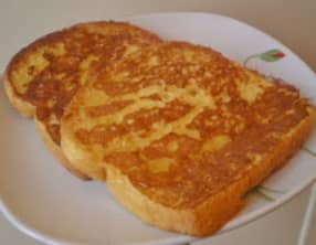 Brioche perdue à la fleur d'oranger et miel