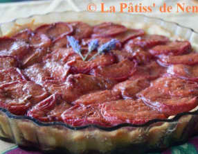 Tarte abricot miel lavande