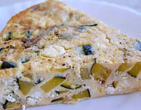 Clafoutis courgettes feta