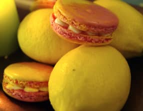 Macarons framboise citron