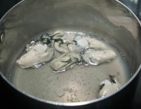 Huitres pochées