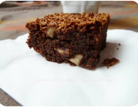 Brownie chocolat et noix d'Amazonie