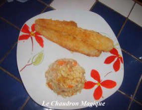 Coquillettes en risotto aux fruits de mer.