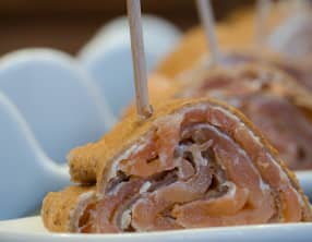 Bouchées au Philadelphia et au saumon