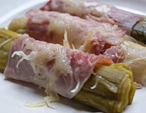 Poireaux au jambon