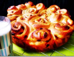 Brioche roulée aux baies de Goji