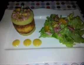 Chèvre pané en salade