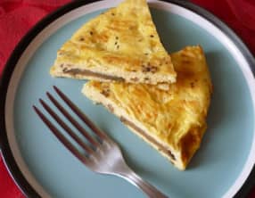 Frittata di melanzane sott'olio