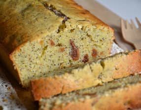 Cake au citron, figues et pavot