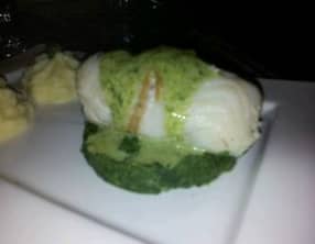 Filet de merlan roulé aux épinards