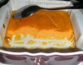 Flan de carottes façon mousse