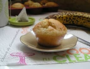 Muffins coeur banane allégés