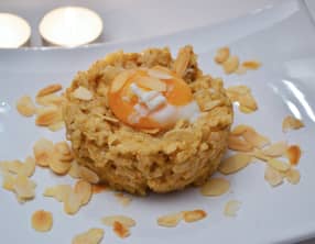 Risotto aux Amandes et son Œuf poché au Gingembre