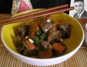 Boeuf bourguignon aux saveurs asiatiques