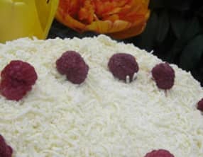 Framboisier au chocolat blanc