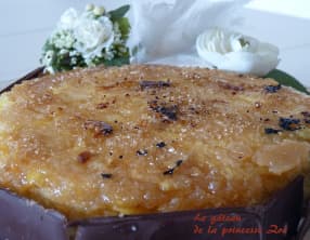 Gâteau à l'ananas et au chocolat blanc