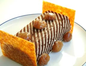 Chestnut christmas yule log