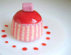 Raspberry bavarois