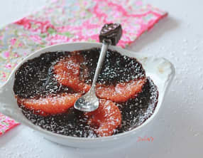 Gratin de chocolat aux pomelos