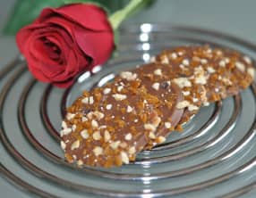 Palets aux éclats de caramel et noisette