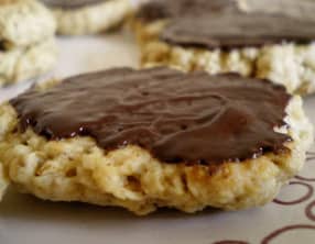Galettes santé aux flocons d'avoine et chocolat