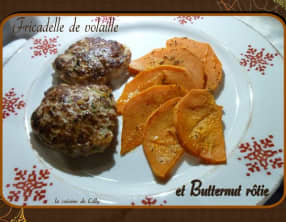 Fricadelles et Courge Butternut rôtie