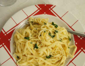 Les pâtes au citron