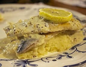 Maquereau au citron et aux deux moutardes