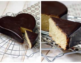 Coeur au citron dans sa coque chocolatée