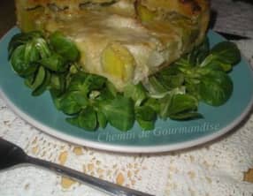 Tarte fine aux poireaux