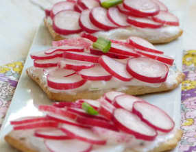 Biscuits salés aux radis