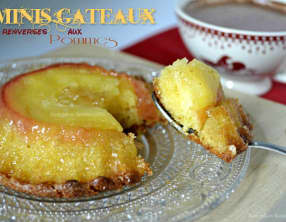 Minis gâteaux renversés aux pommes bio caramélisées