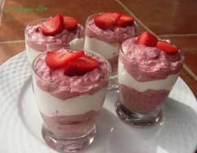 Verrines de Tiramisu aux fraises