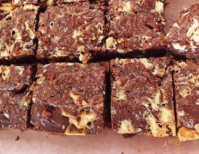 Brownie chocolat blanc et noix de pécan