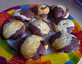 Marbré chocolat noir et blanc