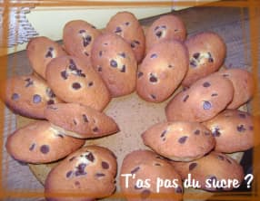 Madeleines aux pépites de chocolat