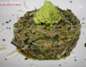 Risotto verde et son pesto