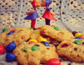 Cookies régressifs aux M&M's
