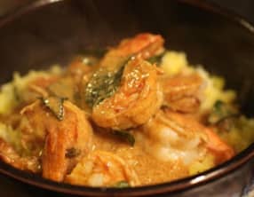 Crevettes au tamarin et au lait de coco
